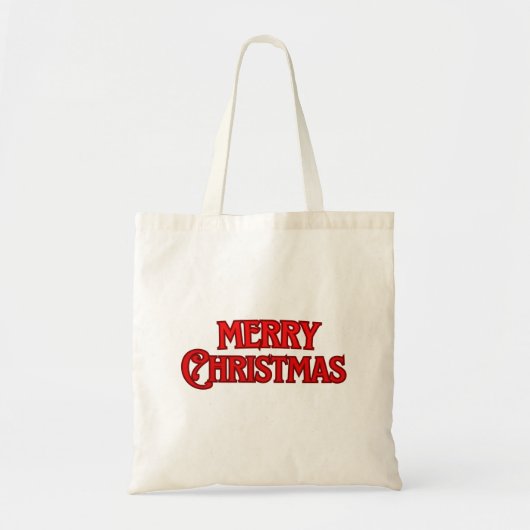 Prettig kerstfeest tote bag (Voorkant)