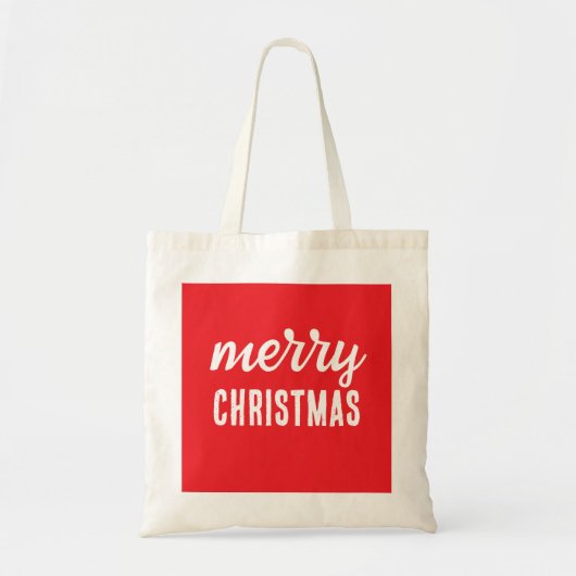 Prettig kerstfeest tote bag (Voorkant)
