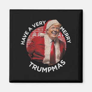 Prettig Kerstfeest Trump Funny Trump Kerstman Xmas Magneet