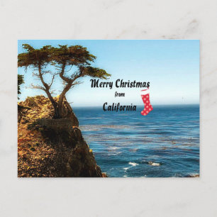 Prettig kerstfeest uit Californië Feestdagenkaart