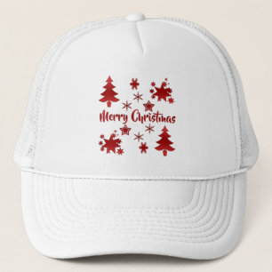 Prettig kerstfeest, Vakantie Rood Design, Trucker Pet