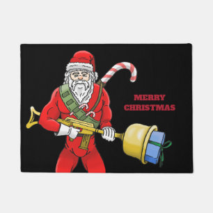 Prettig kerstfeest van de coole kerstman deurmat