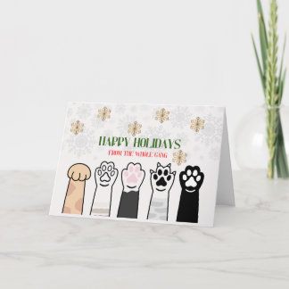 Prettig kerstfeest van de hele bende bedankkaart