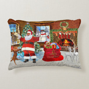 Prettig kerstfeest van de Kerstman Accent Kussen