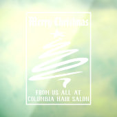 Prettig Kerstfeest van een Bedrijfsdecoratie Raamsticker (Vel 3)