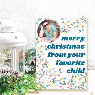 Prettig kerstfeest van Favoriete Kinderfoto Feestdagen Kaart