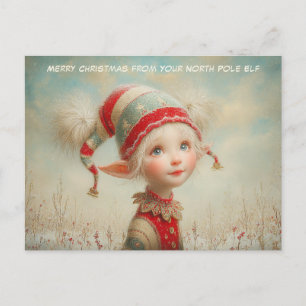 Prettig Kerstfeest van je Noorderlicht Elf   Schat Feestdagenkaart