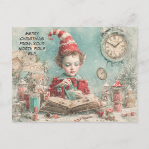 Prettig kerstfeest van je Noorderlicht Elf   Schat Feestdagenkaart