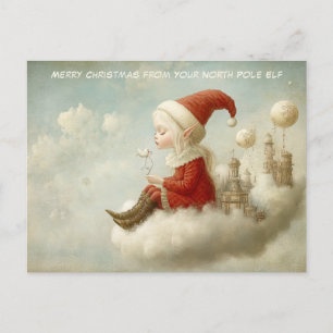 Prettig kerstfeest van je Noorderlicht elf   Schat Feestdagenkaart