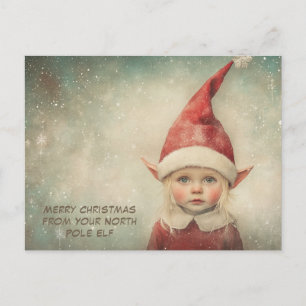 Prettig kerstfeest van je Noorderlicht Elf   Schat Feestdagenkaart