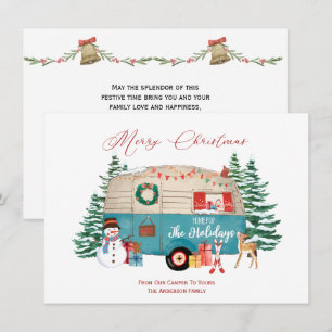 Prettig Kerstfeest Van Onze Camper Naar De Jouwe Feestdagenkaart