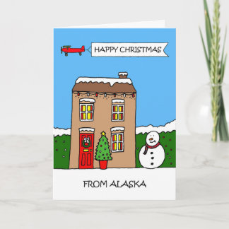 Prettig kerstfeest vanuit Alaska Kaart