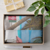 Prettig kerstfeest vanuit Clearwater, FL Tissuepapier (Geschenk)