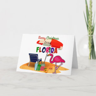 Prettig kerstfeest vanuit Florida Kaart