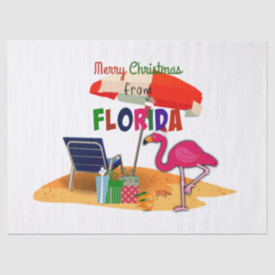 Prettig kerstfeest vanuit Florida Tissuepapier