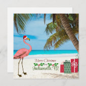 Prettig kerstfeest vanuit Jacksonville, FL Feestdagenkaart (Voorkant / Achterkant)