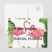 Prettig kerstfeest vanuit Naples, Florida Briefkaart (Voorkant / Achterkant)