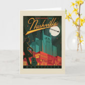 Prettig kerstfeest vanuit Nashville Kaart (Gele Bloem)