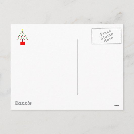 Prettig Kerstfeest vanuit Orlando - Roze Flamingo' Feestdagenkaart (Achterkant)