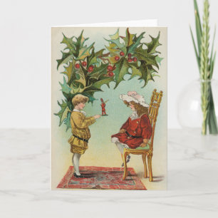 Prettig Kerstfeest - vintage ansichtkaart Kaart