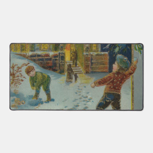 Prettig kerstfeest - Vintage sneeuwballengevecht a Bureaumat