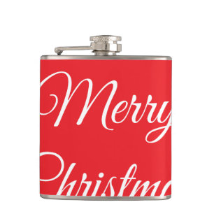 Prettig kerstfeest voeg naam tekst aangepast famil heupfles