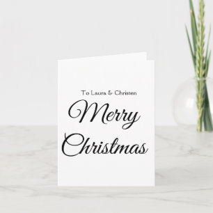 Prettig kerstfeest voeg naam tekst toe aangepast f feestdagen kaart