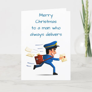 *PRETTIG KERSTFEEST* VOOR EEN MAN DIE ALTĲD LEVERT KAART