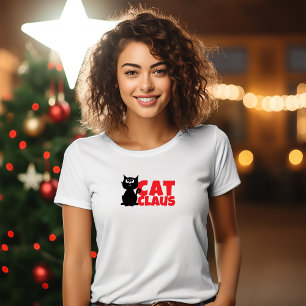 Prettig kerstfeest voor kattige moeders  grappig r t-shirt