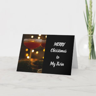 **PRETTIG KERSTFEEST VOOR MIJN TWEELING** KAART