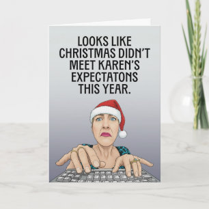 Prettig kerstfeest voor wie dan ook Chagrijnige Ka Feestdagen Kaart