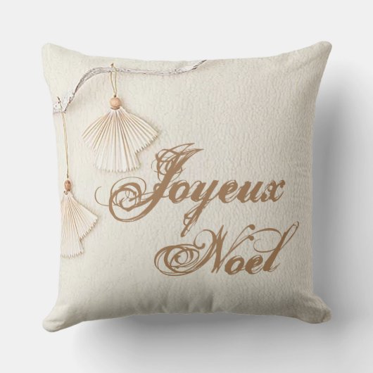 Prettig kerstfeest/Vrolijk Kerstmis Kussen (Achterkant)