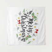 Prettig kerstfeest wandkleed (Voorkant (horizontaal))