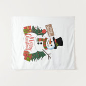 Prettig kerstfeest wandkleed (Voorkant (horizontaal))