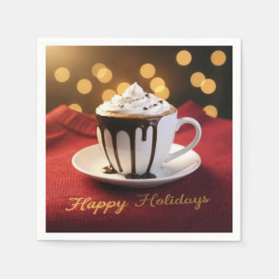 Prettig Kerstfeest Warme Chocolademelk Servet
