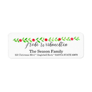 Prettig kerstfeest, watercolor kerstbanner etiket