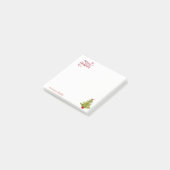 Prettig kerstfeest, Watercolor Kerstboom Post-it® Notes (Schuin)