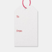 Prettig kerstfeest Welsche bedraadde vossen terrië Cadeaulabel (Achterkant)