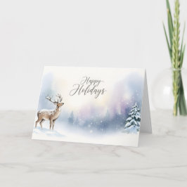 Prettig kerstfeest, Winter Woud Groet Kaart