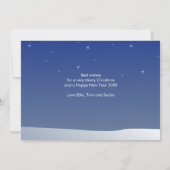 Prettig kerstfeest winters decor daken Festive Feestdagenkaart (Achterkant)