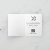 Prettig Kerstfeest Zakelijk Logo QR Code Kerstmis Feestdagen Kaart (Binnen)