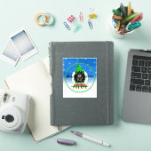 Prettig kerstfeest Zombie Sticker (iPad Cover)