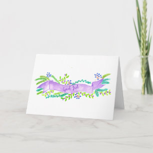 Prettig Kerstfeest, Zweedse watercolor kerstbanner Feestdagen Kaart