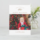 Prettig Kerstfeestijn Kerktak Fotokaart Kaart (Staand voorkant)