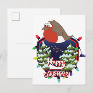 Prettig kerstfilm Robin-logo Aankondigingskaart