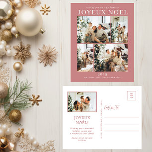Prettig Kerstmis 5 Foto Feestdagenkaart