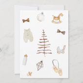 Prettig Kerstmis Baby Shower Kaart (Achterkant)