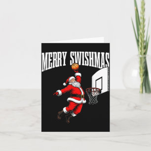 Prettig Kerstmis Basketbal Lelijk Kerstmis Kerstma Kaart