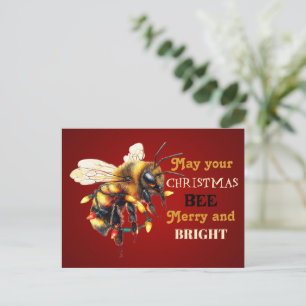 Prettig Kerstmis bijEN en HELDER Briefkaart