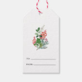 Prettig Kerstmis Botanisch Cadeaulabel (Voorkant)